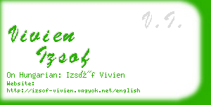 vivien izsof business card